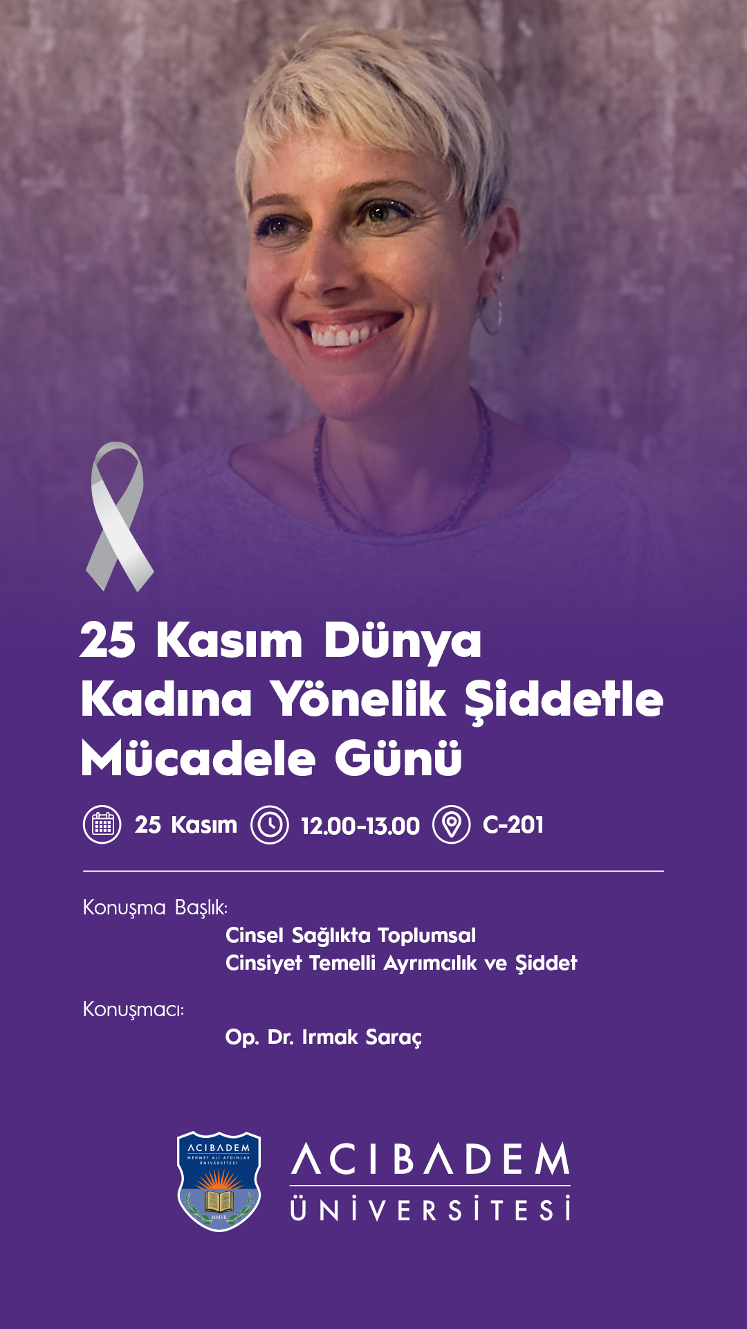 25 Kasım Dünya Kadına Yönelik Şiddetle Mücadele Günü