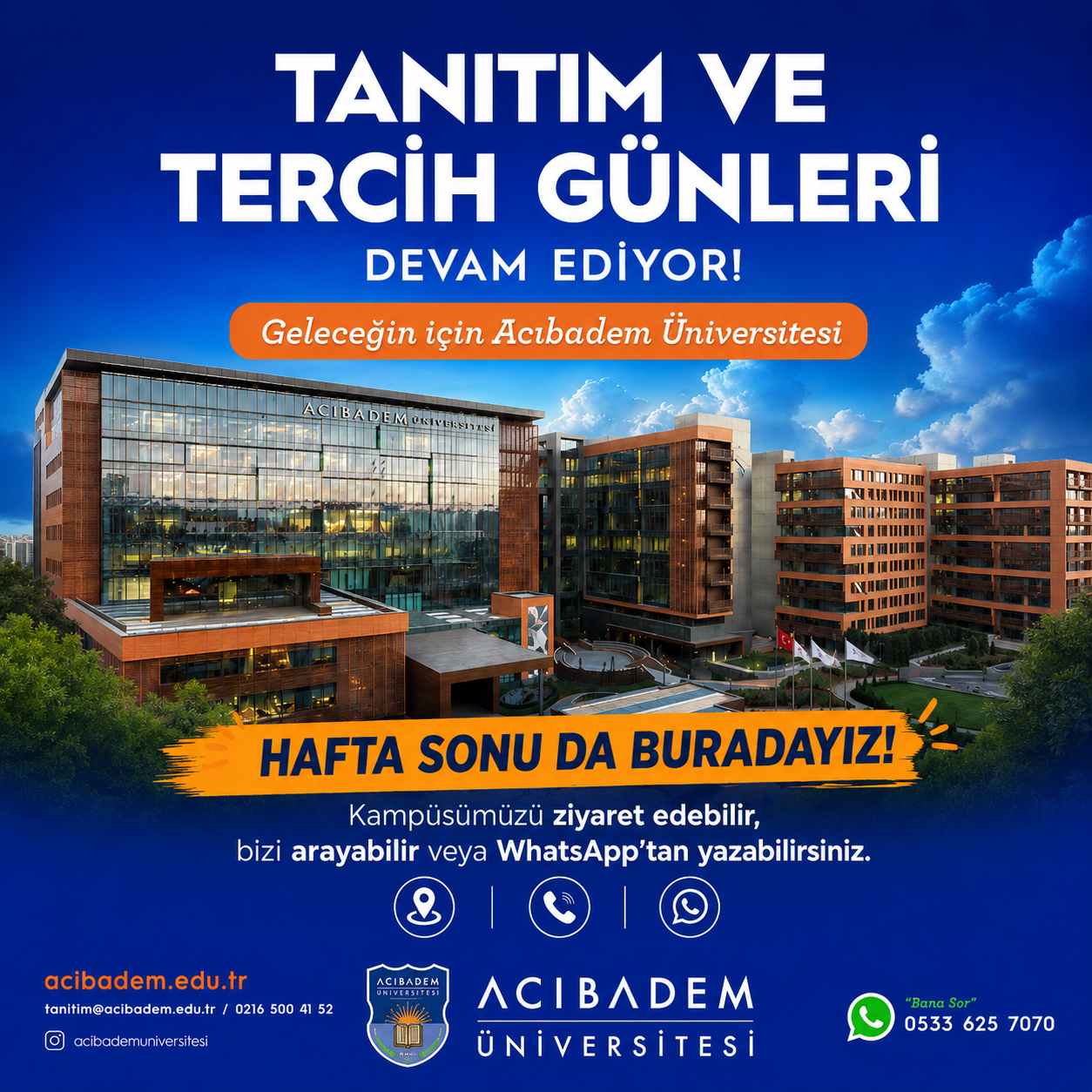 Tanıtım ve Tercih Günleri Başladı