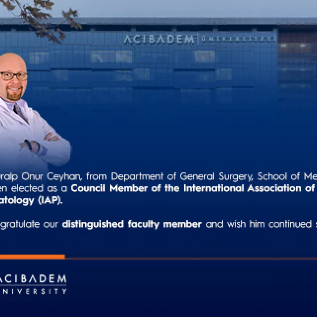 Prof. Dr. Güralp Onur Ceyhan Elected as a Council Member of the World Pancreas Organization