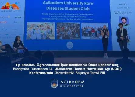 Tıp Fakültesi Öğrencilerimiz, 14. Uluslararası Tanısız Hastalıklar Ağı (UDNI) Konferansı’nda Üniversitemizi Temsil Etti
