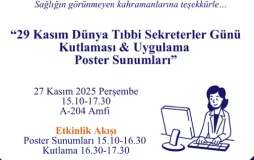 SHMYO'dan "29 Kasım Dünya Tıbbi Sekreterler Günü" İçin Özel Etkinlik