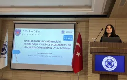 Üniversitemiz Uluslararası Katılımlı Yükseköğrenimde Göç Düşü Öğrenci Kongresi’nde Temsil Edildi