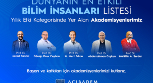 Akademisyenlerimiz Dünyanın En Etkili Bilim İnsanları Listesinde