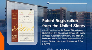 Our University Academicians’ Joint Invention Was Granted a Patent by the United States Patent and Trademark Office (USPTO)